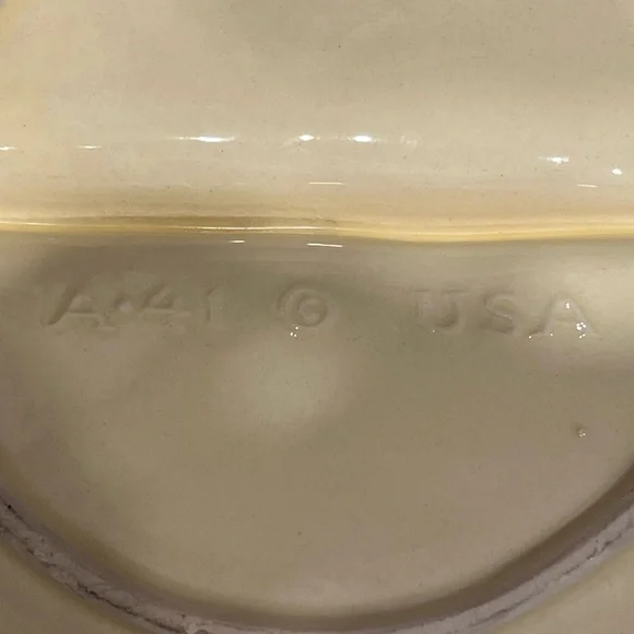 🧡California Pottery Atomic Mid-Century Modern Ceramic Ashtray A-41 – 1960s - Picture 4 of 8